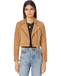 AllSaints Suede Rift Biker