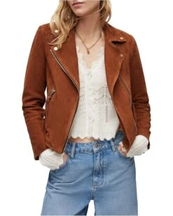 AllSaints Suede Dalby Biker